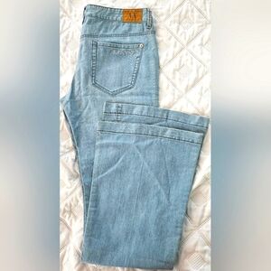 🌟Armani Exchange Designer Vintage Light Wash Blue Flare Jeans🌟